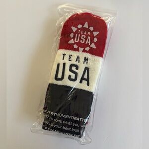 Team USA Red White and Blue  Knit Mittens